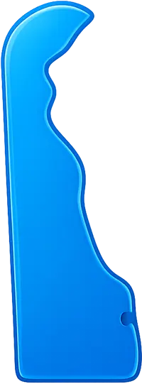 Glossy blue Delaware state icon